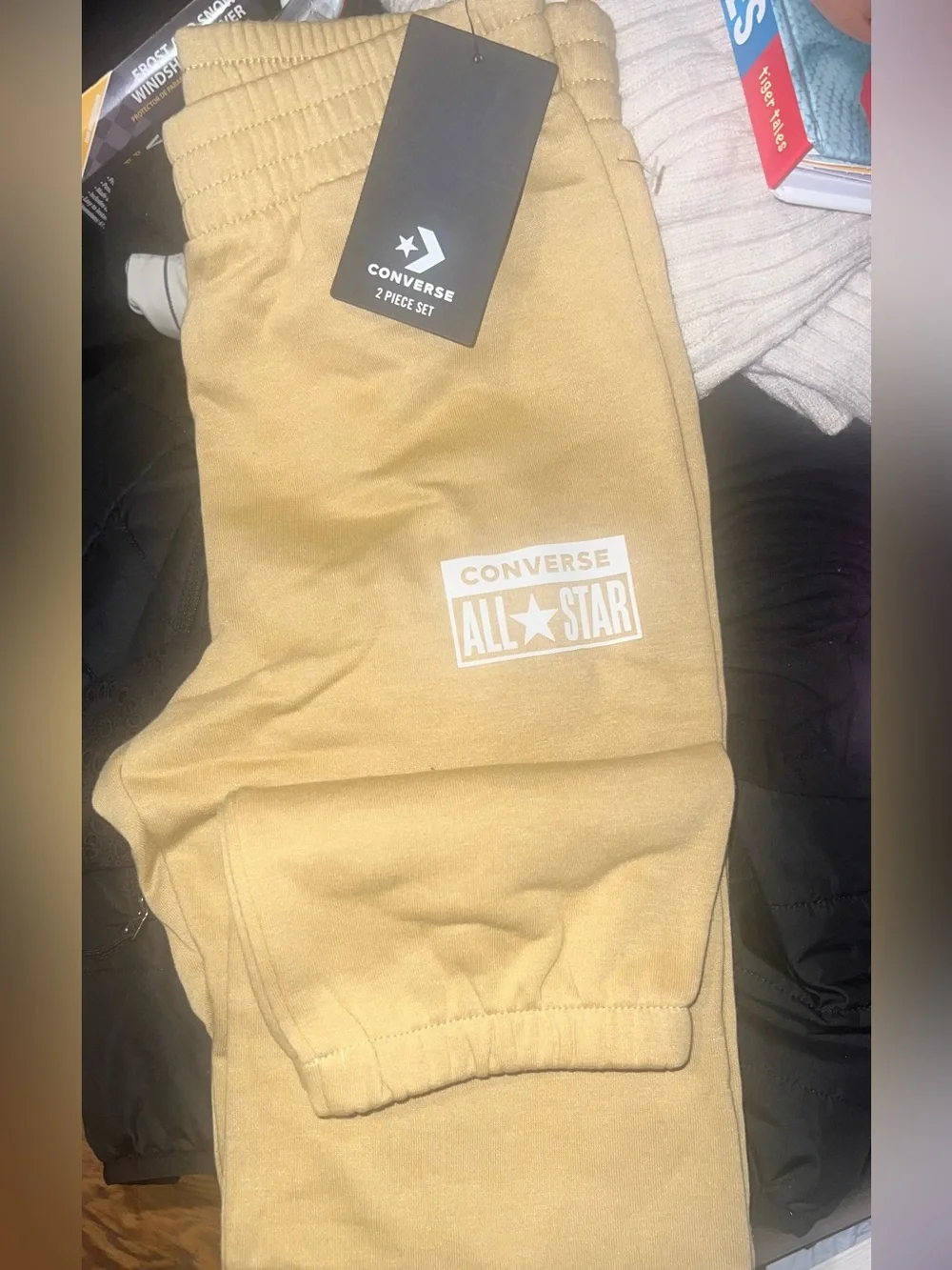 Converse Tan All Star Kids Jogger Sweatpants